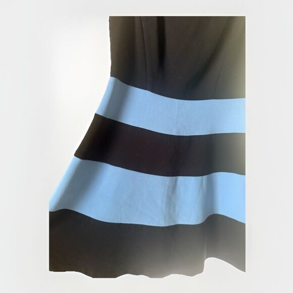 Ann Taylor LOFT Size 4 Color Block A Line Flare Dress Career Cocktail . - Picture 4 of 9